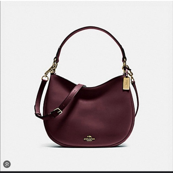 Coach Handbags - COACH Glovetanned Oxblood Leather Hobo Ladies Handbag 36026LIOXB